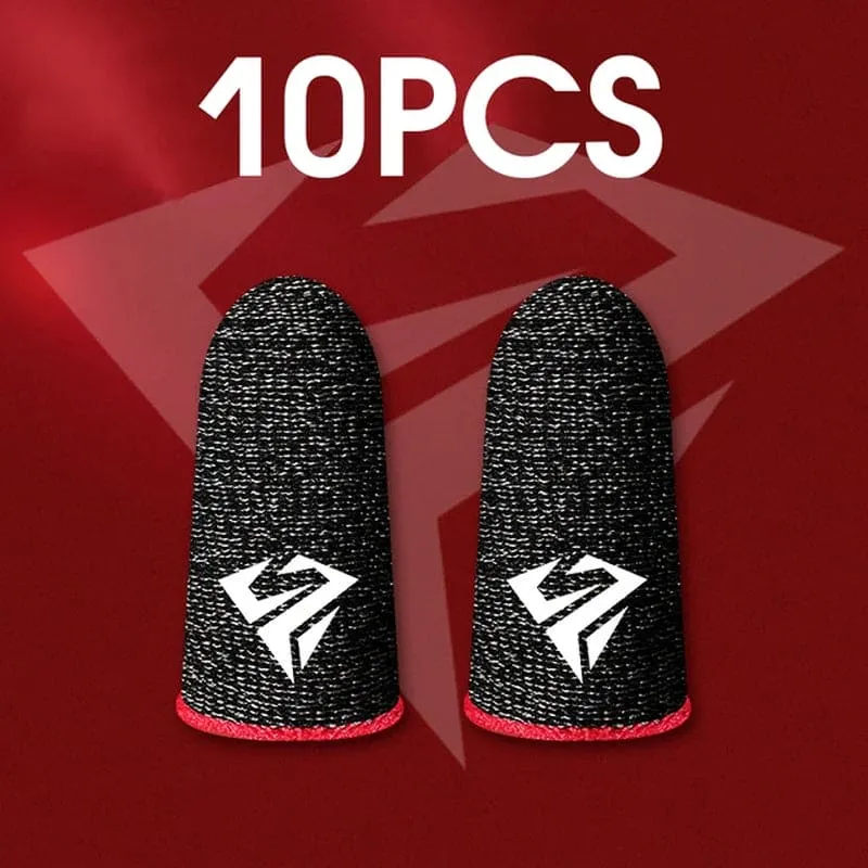 10Pcs Mobile Game Fingertip Gloves for PUBG Gamer Sweatproof Anti-Slip Touch Screen Finger Sleeve Breathable Gaming Finger Cover