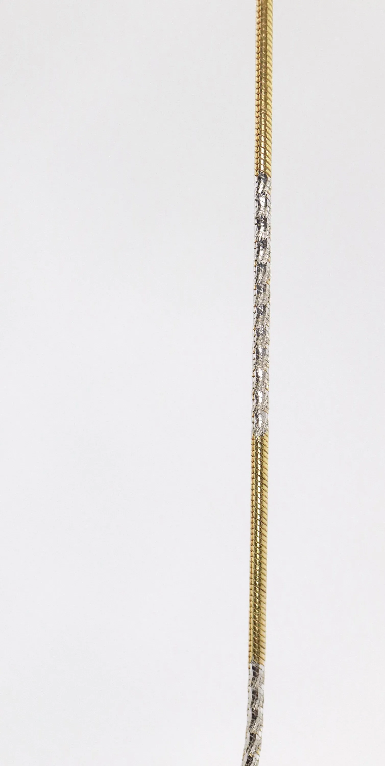 14k Round Omega Multi-Color Necklace with Gold Plated Enamel Egg pendant.