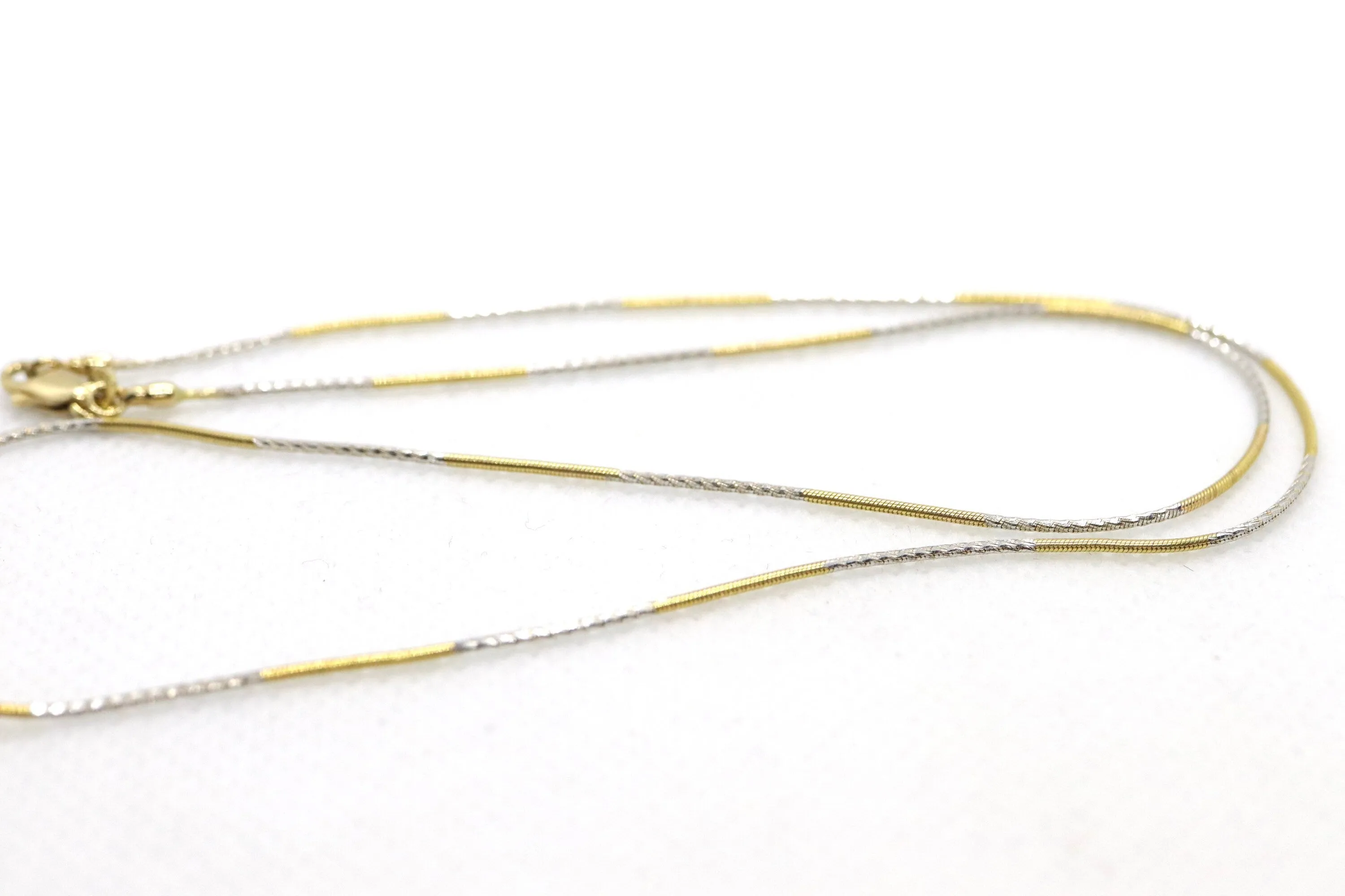 14k Round Omega Multi-Color Necklace with Gold Plated Enamel Egg pendant.