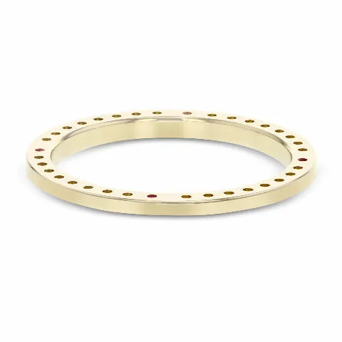 1CT BEAD SET DIAMOND BEZEL 18KY FOR ROLEX DATE, DATEJUST, PRESIDENT WITH RUBIES