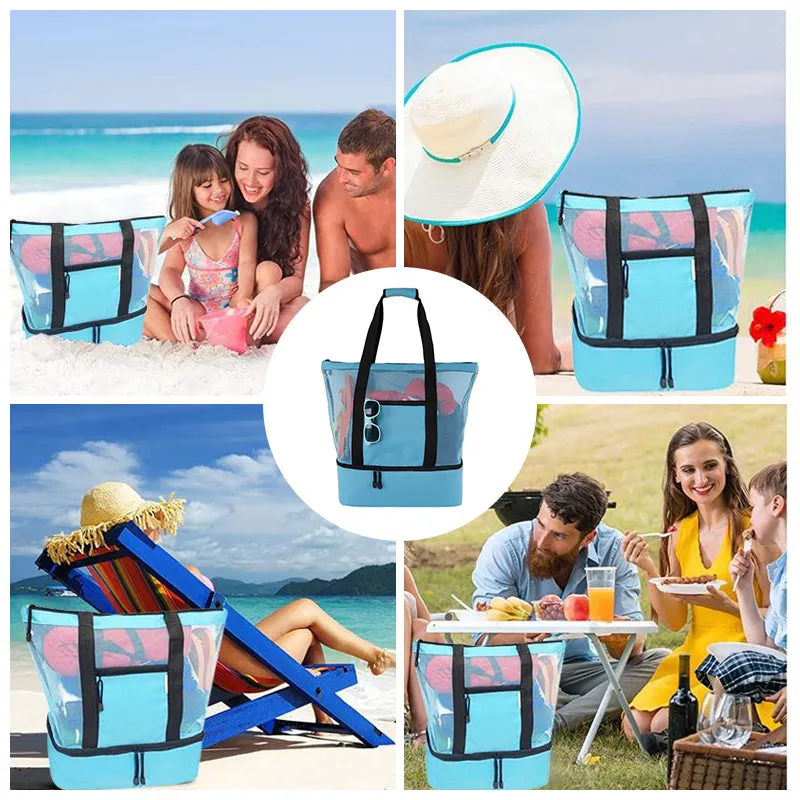 2-in-1 Portable Mesh Detachable Tote Bag