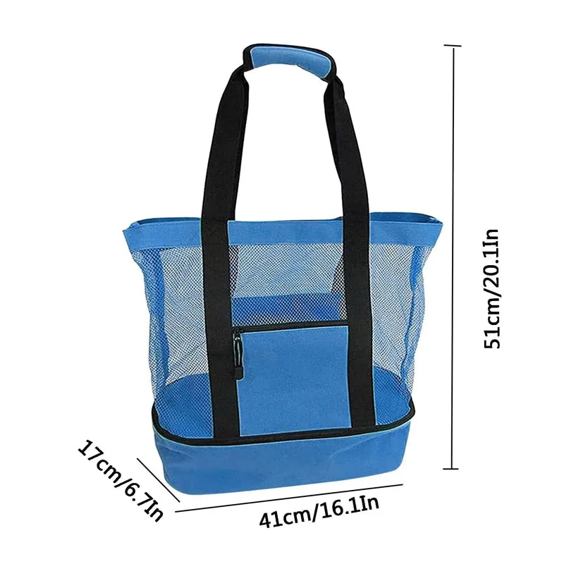 2-in-1 Portable Mesh Detachable Tote Bag
