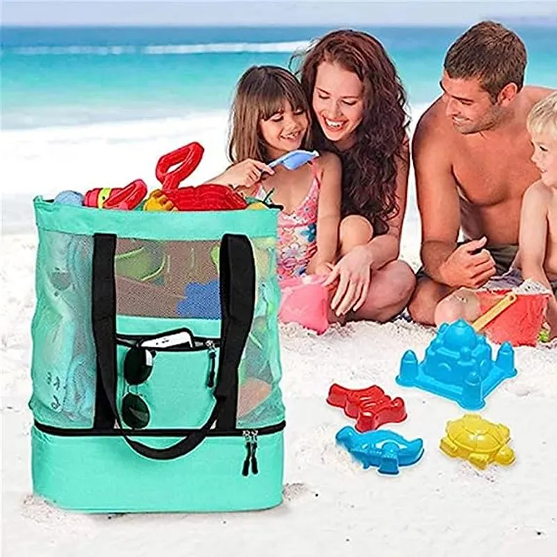 2-in-1 Portable Mesh Detachable Tote Bag