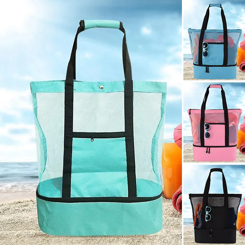 2-in-1 Portable Mesh Detachable Tote Bag