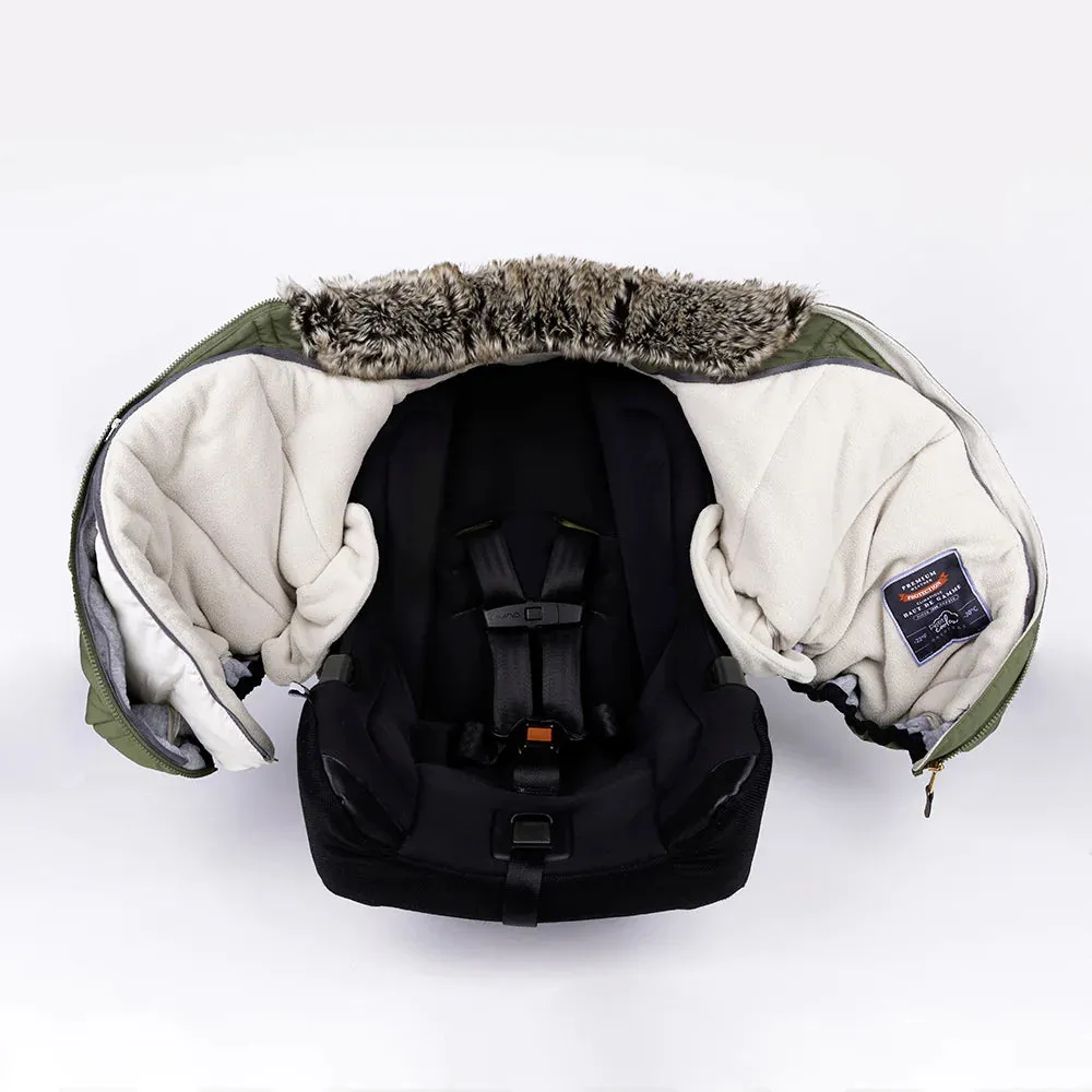 3 Seasons Car Seat Cover | Olive Green