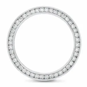 3CT CHANNEL DIAMOND BEZEL STAINLESS STEEL FOR ROLEX DATEJUST 2 116300, 116334