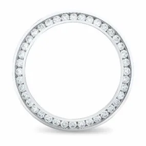3CT CHANNEL DIAMOND BEZEL WATCH PART FOR ROLEX SUBMARINER, GMT MASTER 2, DAYTONA