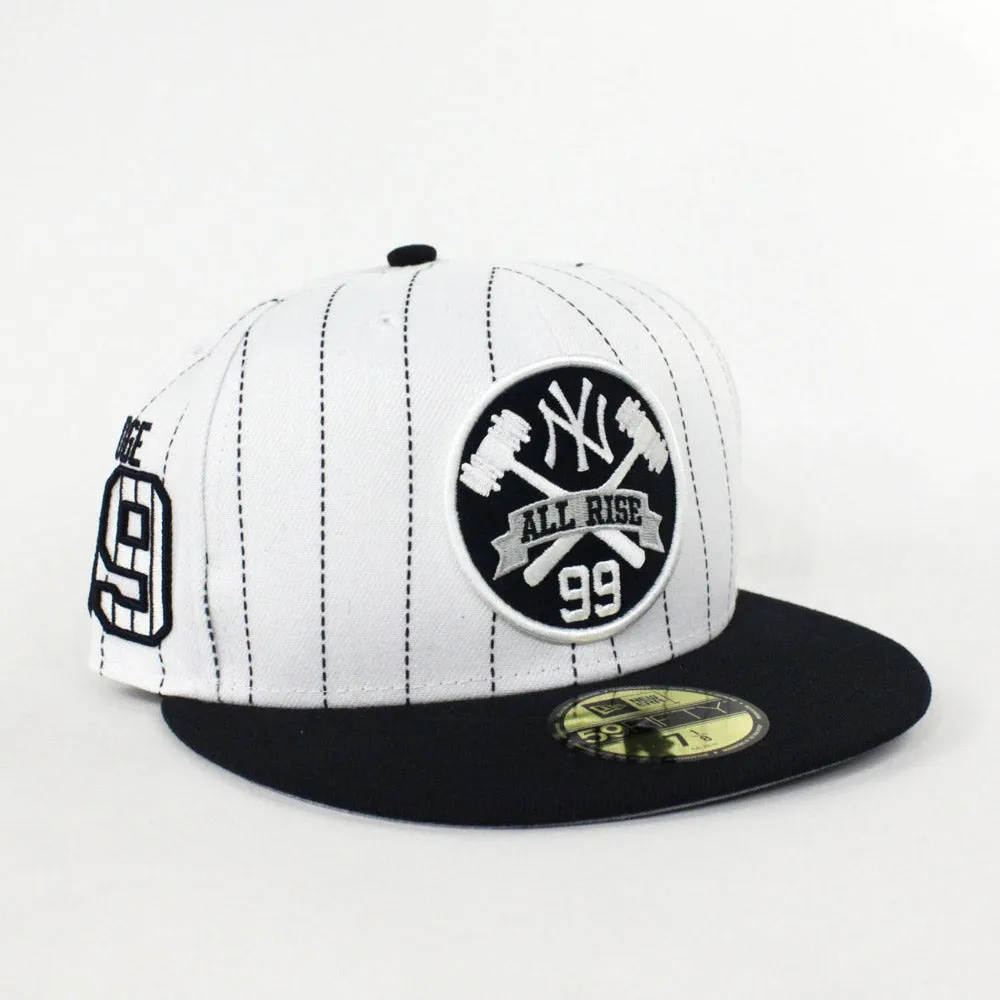Aaron Judge 99 New York Yankees New Era 59Fifty Fitted Hats (Pin Gray Under Brim)