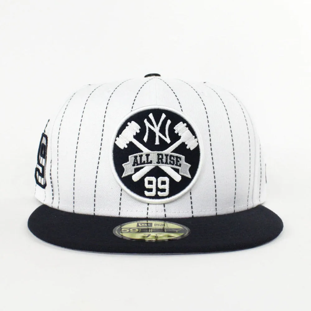 Aaron Judge 99 New York Yankees New Era 59Fifty Fitted Hats (Pin Gray Under Brim)