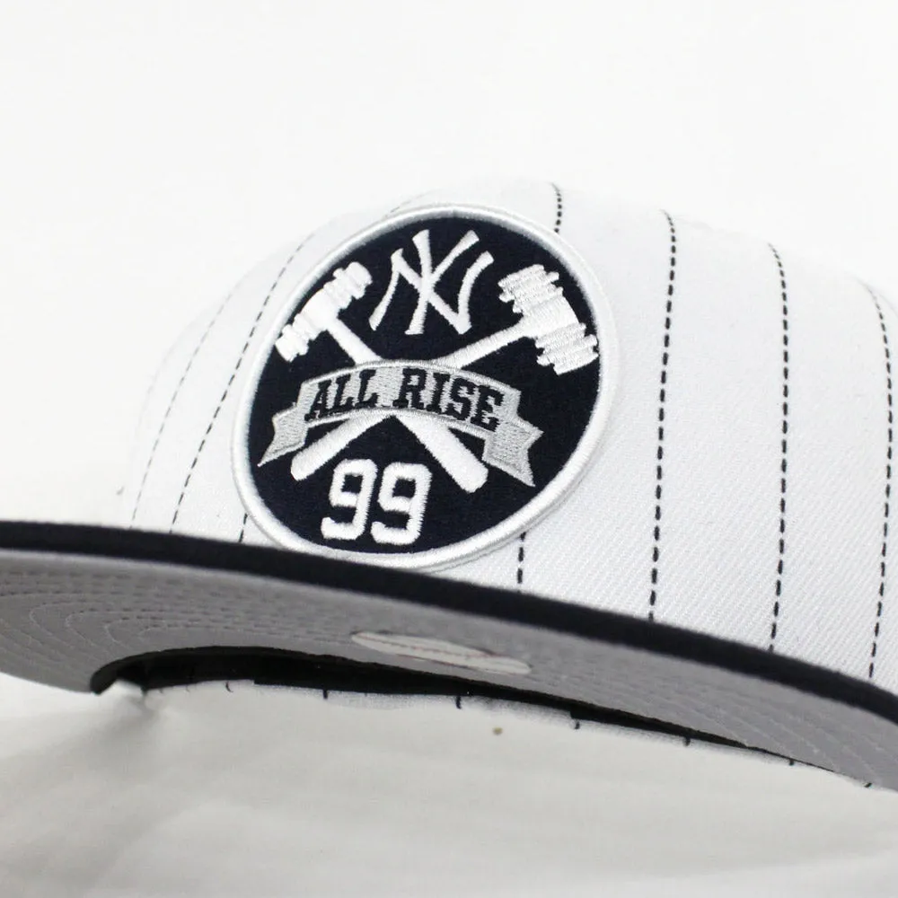 Aaron Judge 99 New York Yankees New Era 59Fifty Fitted Hats (Pin Gray Under Brim)