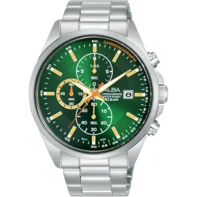  Blue Leather Chronograph Design