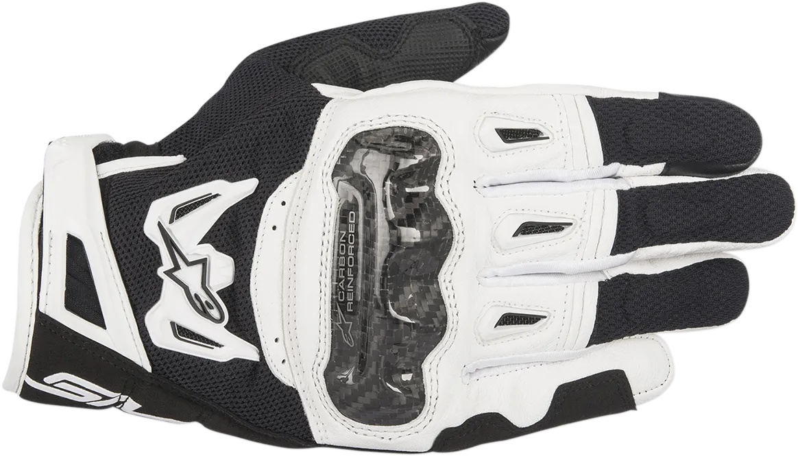 ALPINESTARS SMX-2 Air Carbon V2 Gloves - Black/White - Large 3567717-12-L