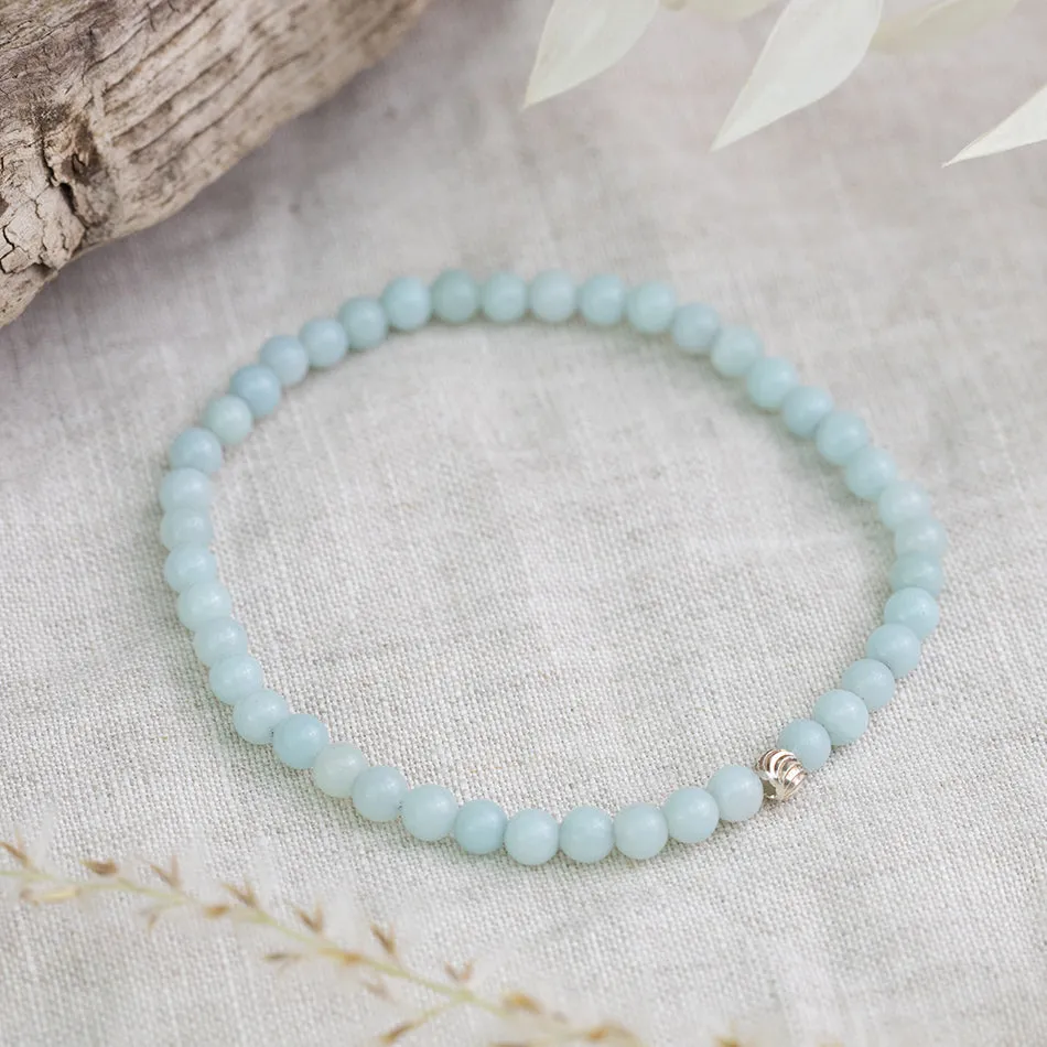 Amazonite Gemstone Bracelet 4mm