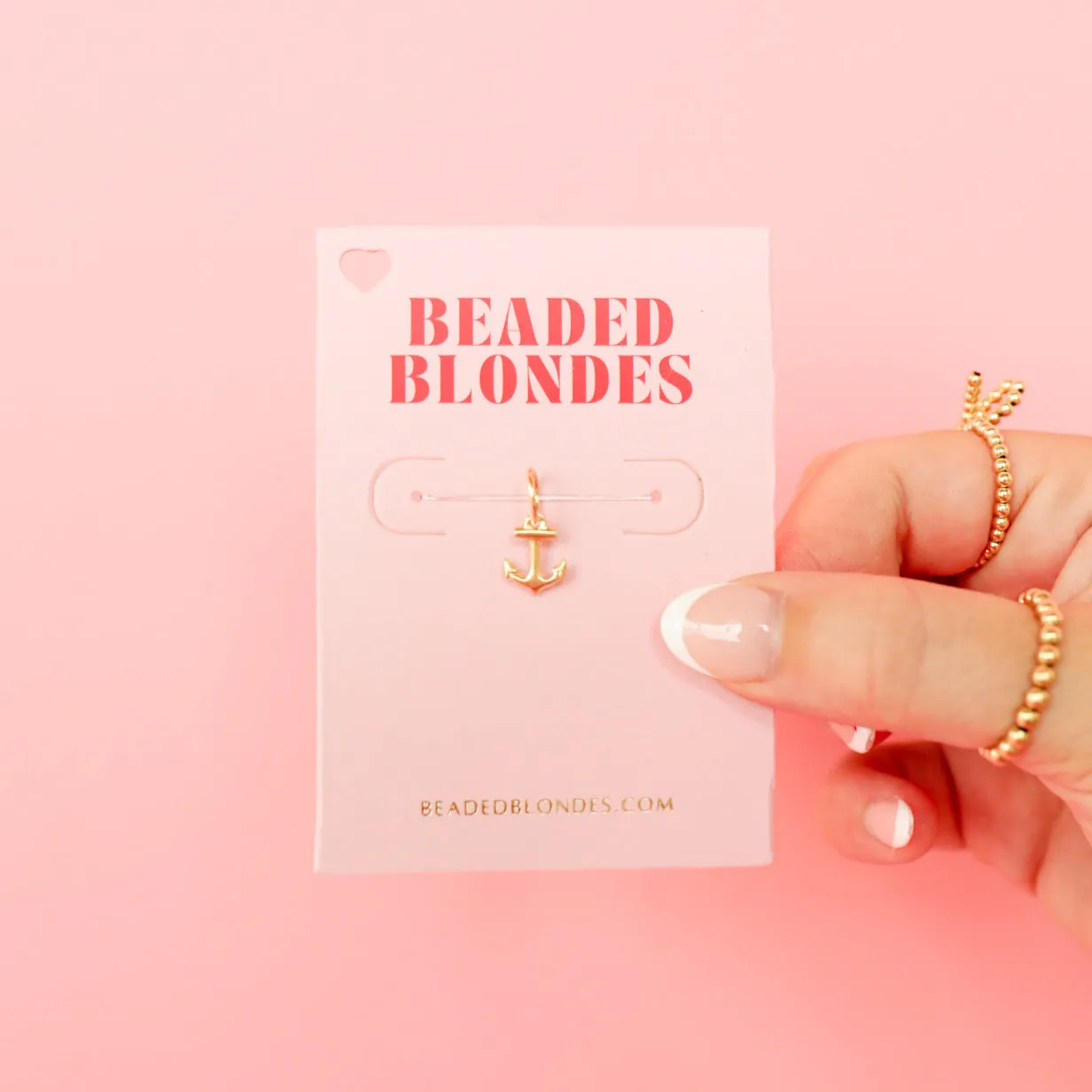 Anchor Gold Charm Bracelet