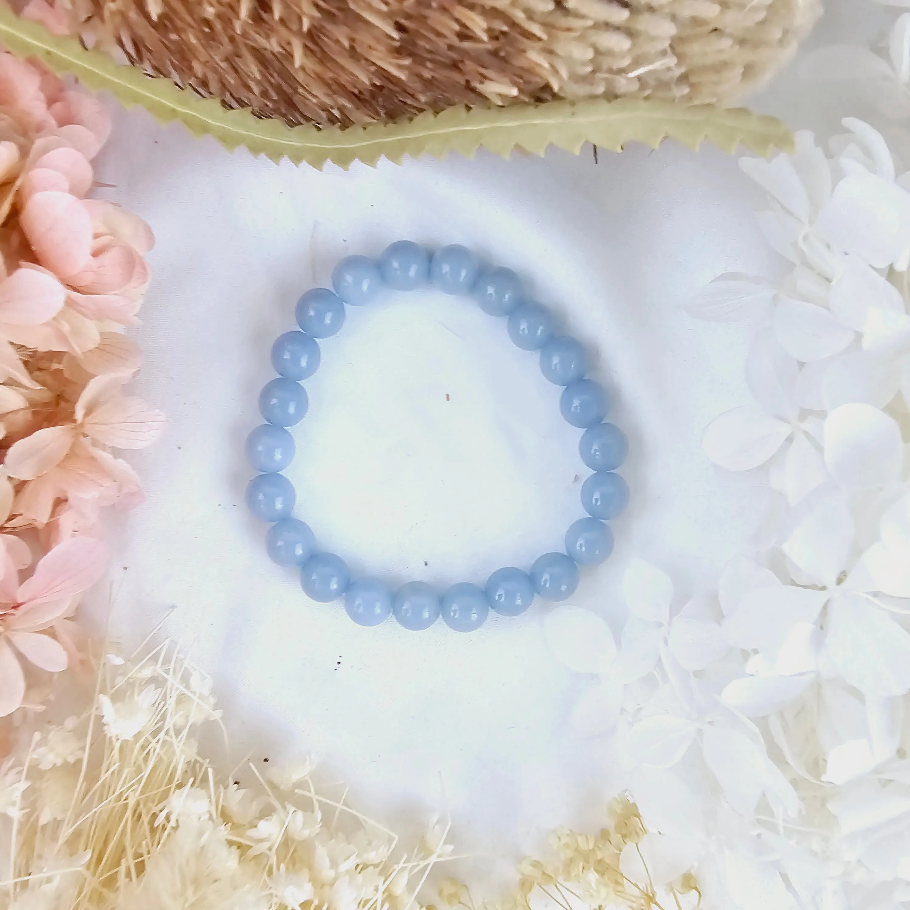 Angelite Bracelet - 8mm