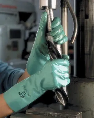 Ansell - 13" Unlined Embossed Nitrile Gloves