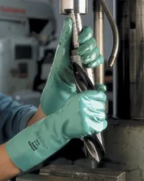Ansell - 13" Unlined Embossed Nitrile Gloves
