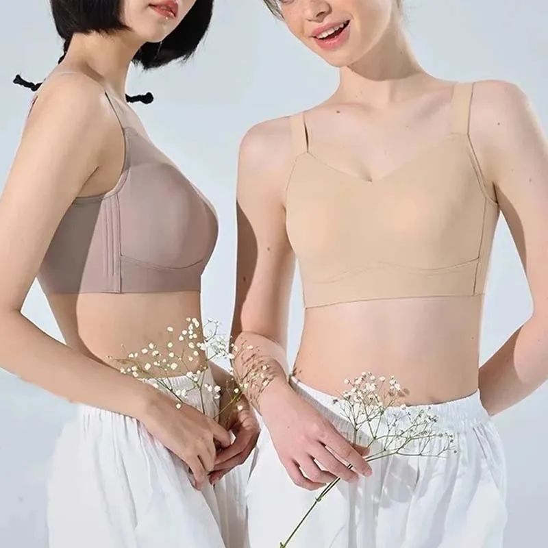 Anti-sagging large breast support bra