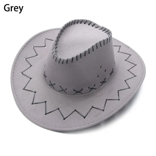 Ashore Shop Women's or Men's Cowgirl Suede Cowboy Fancy Hat