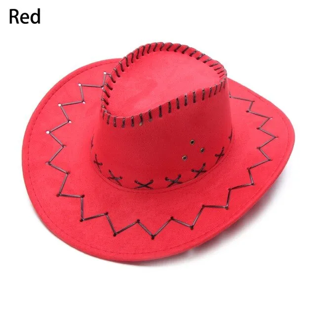 Ashore Shop Women's or Men's Cowgirl Suede Cowboy Fancy Hat