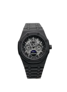 Audemars Piguet Chronograph Black Dial Black Metal Men's Watch AP-BB-9761