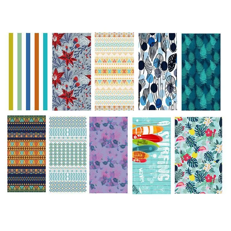 Beach Towel 1PC 10Colours 160x80cm Quick Dry Microfibre