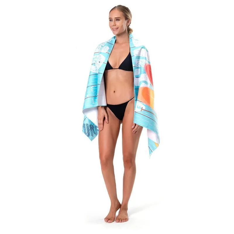 Beach Towel 1PC 10Colours 160x80cm Quick Dry Microfibre
