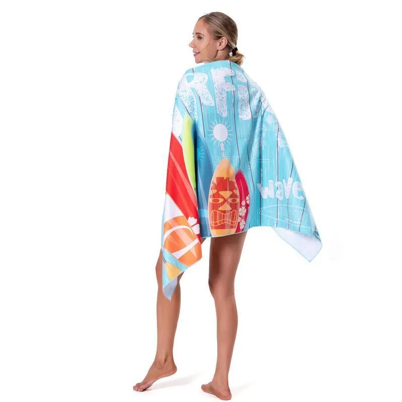Beach Towel 1PC 10Colours 160x80cm Quick Dry Microfibre