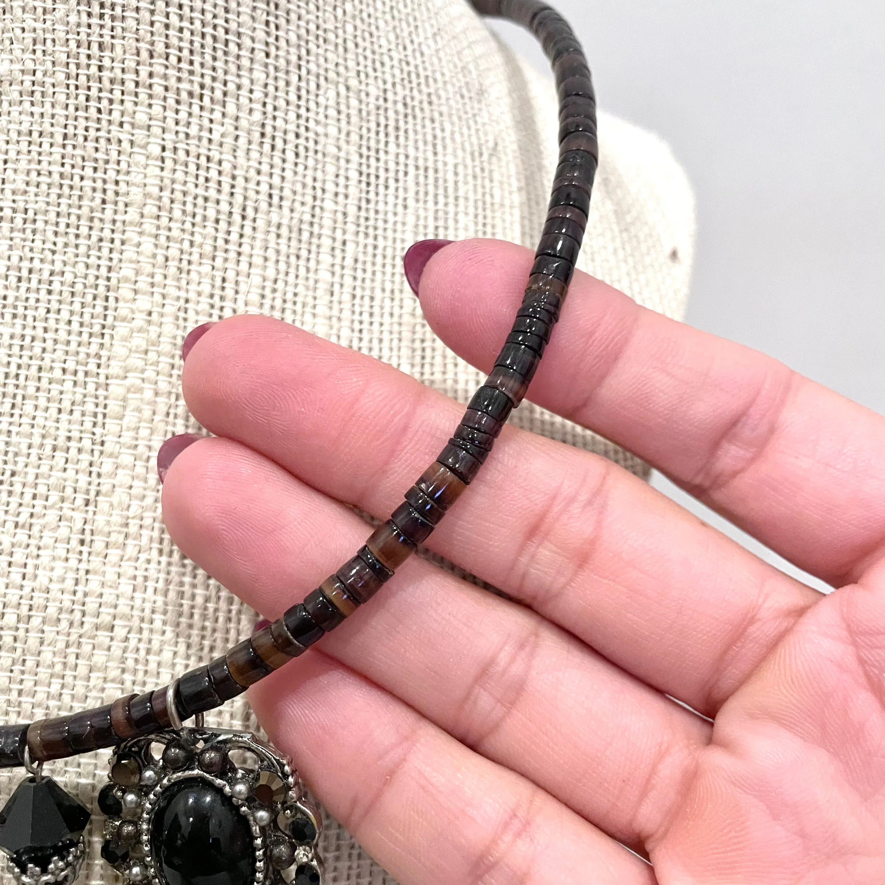 Beaded Black Jewelry Set