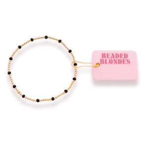 Beaded Blondes | Back Dainty Poppi Bracelet in Gold