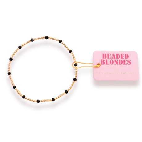 Beaded Blondes | Back Dainty Poppi Bracelet in Gold