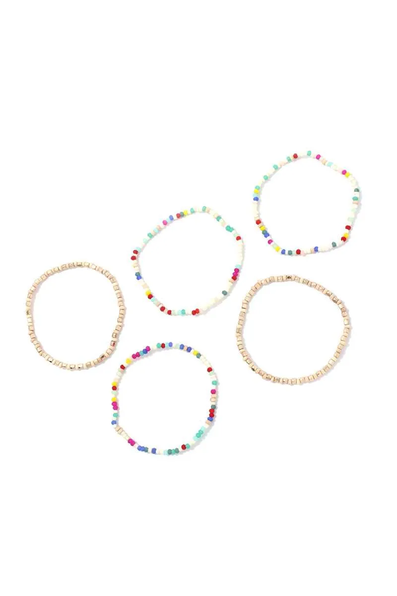 Beaded Stretch Bracelet Set