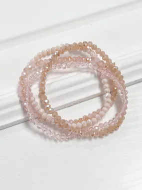 Betti - Blush Beaded Bracelet Set