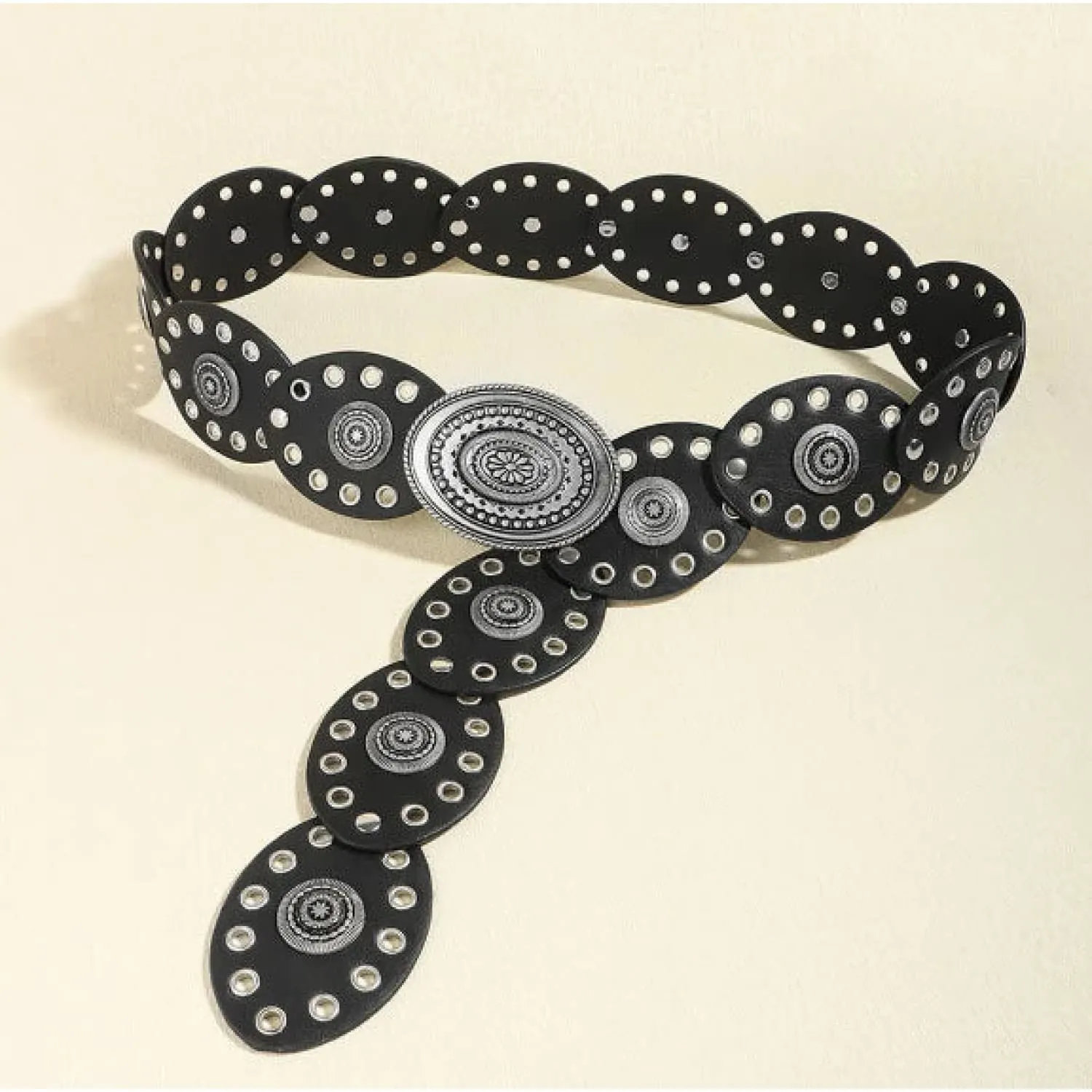 Black Oval Belt