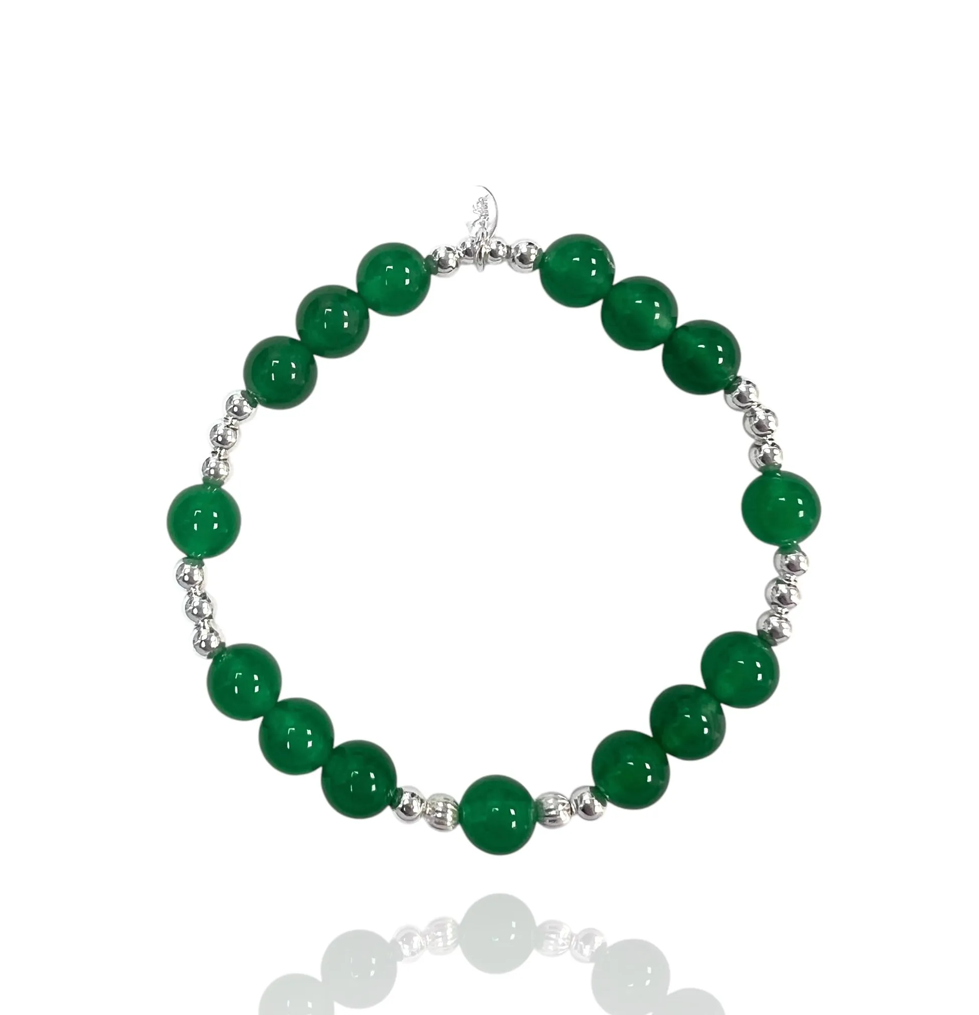 Bobble Green Agate Bracelet