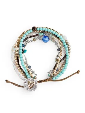 Bracelet Beaded Love Turquoise 1004670032