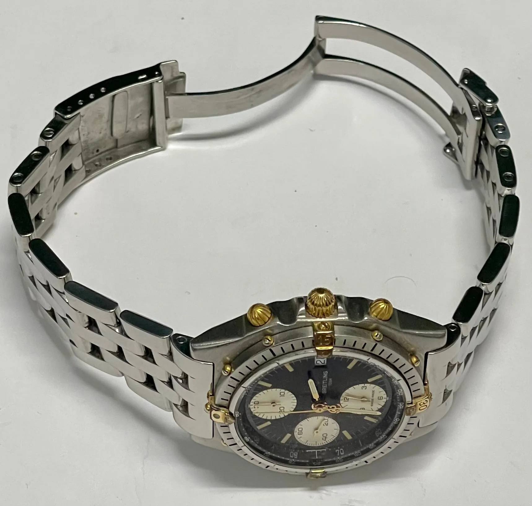 BREITLING Ref# 82804 Chronograph Stainless Steel Automatic M. - $15K APR w/ COA!