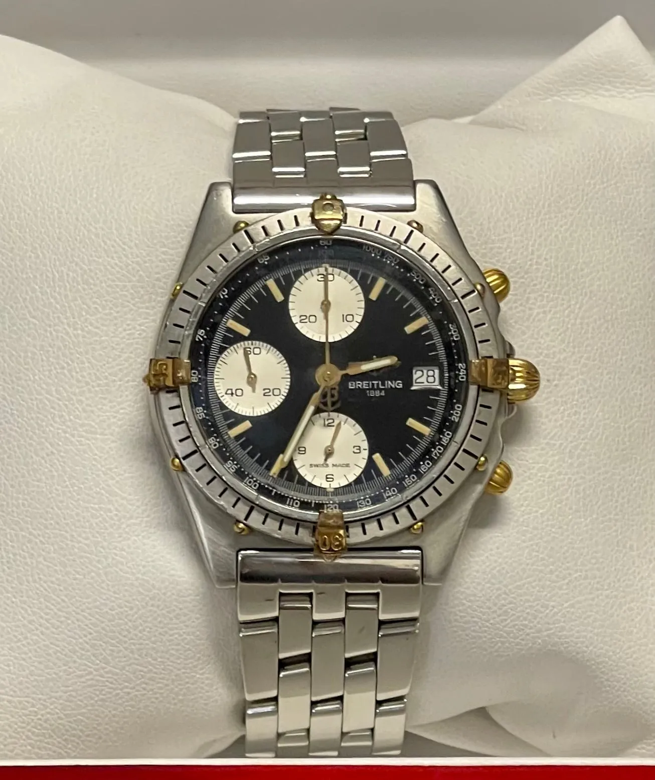 BREITLING Ref# 82804 Chronograph Stainless Steel Automatic M. - $15K APR w/ COA!