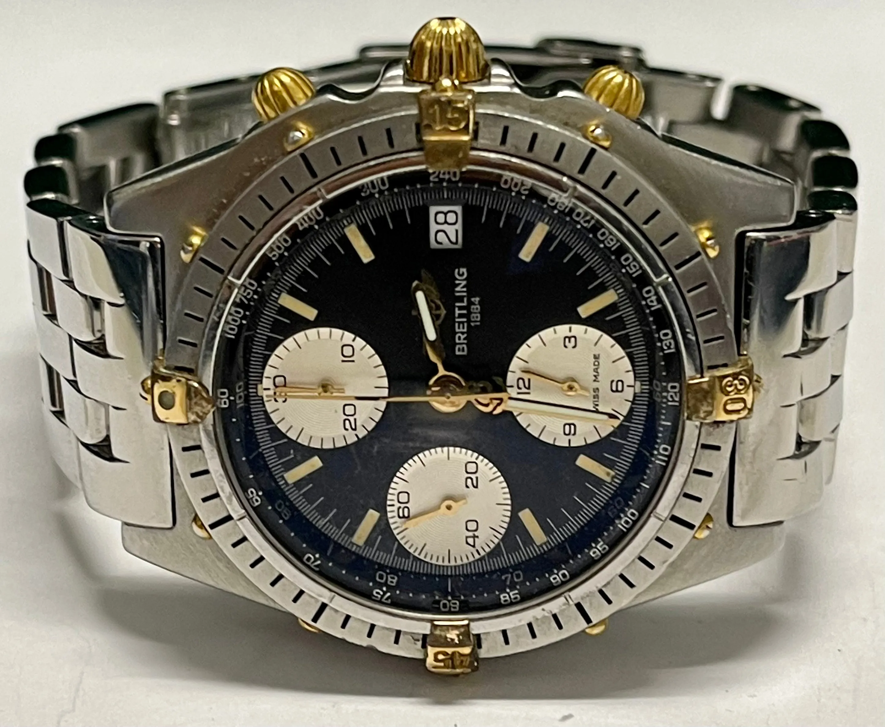 BREITLING Ref# 82804 Chronograph Stainless Steel Automatic M. - $15K APR w/ COA!