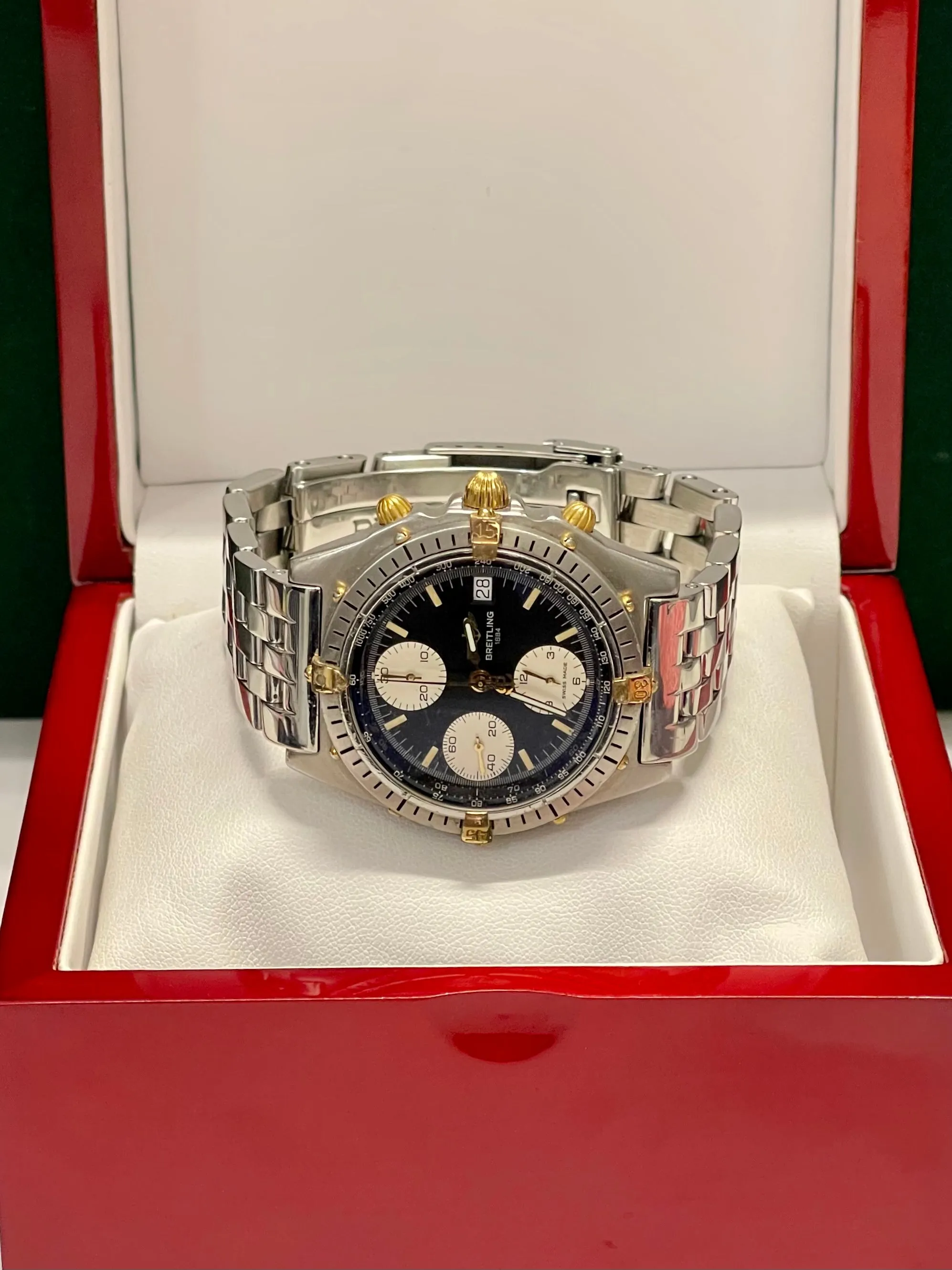 BREITLING Ref# 82804 Chronograph Stainless Steel Automatic M. - $15K APR w/ COA!