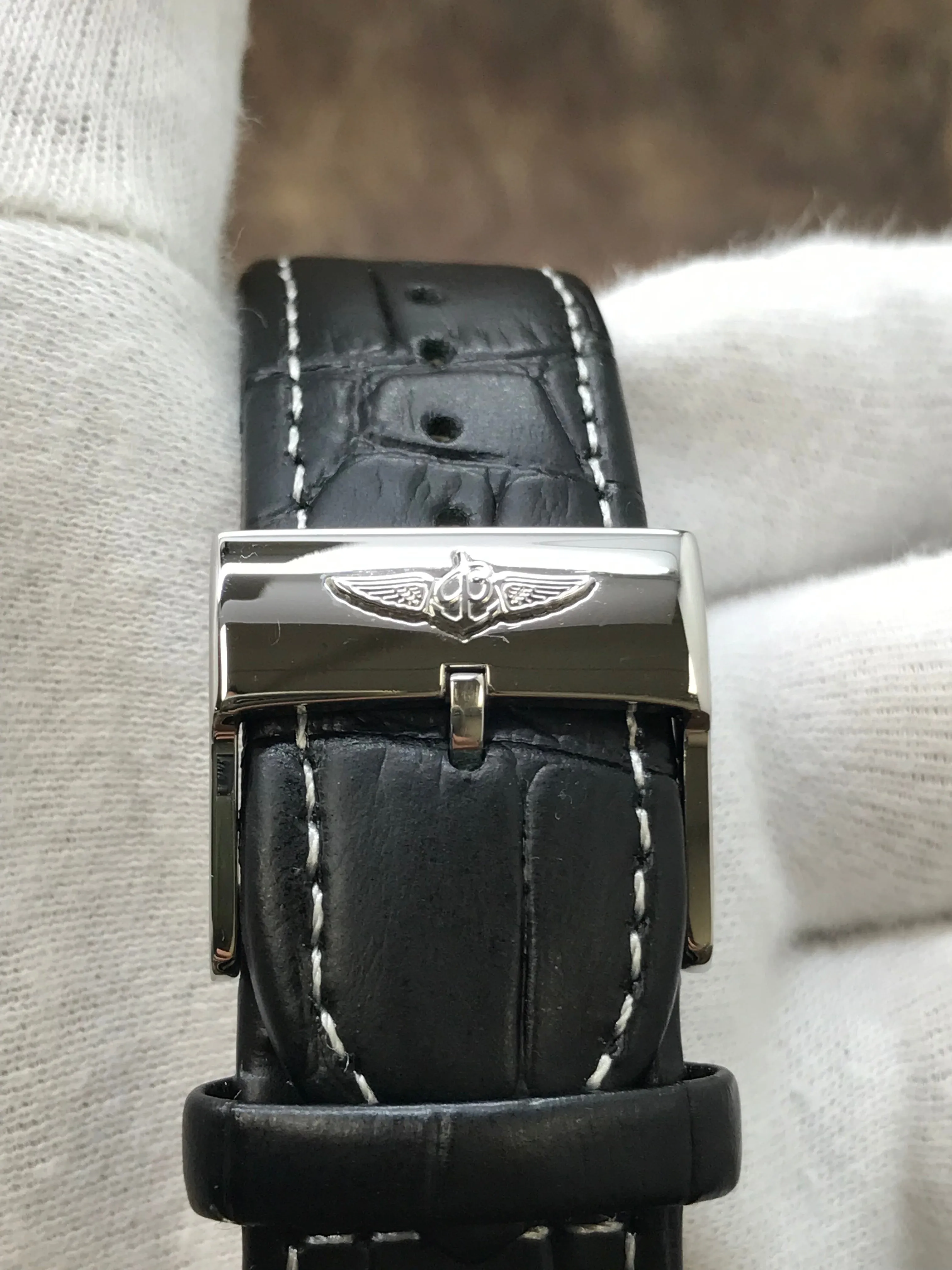 Breitling Transocean Chronograph AB0152 Black Dial Automatic Men's Watch