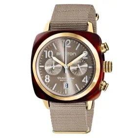 Briston Taupe Clubmaster Classic Chronograph Watch 19140.PYA.T.30.NT