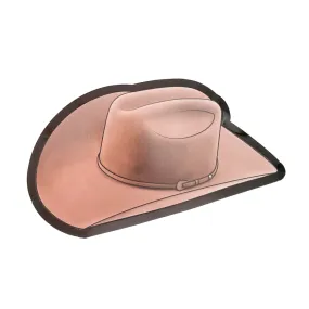 Brown Felt Hat Dessert Plates 8pk.