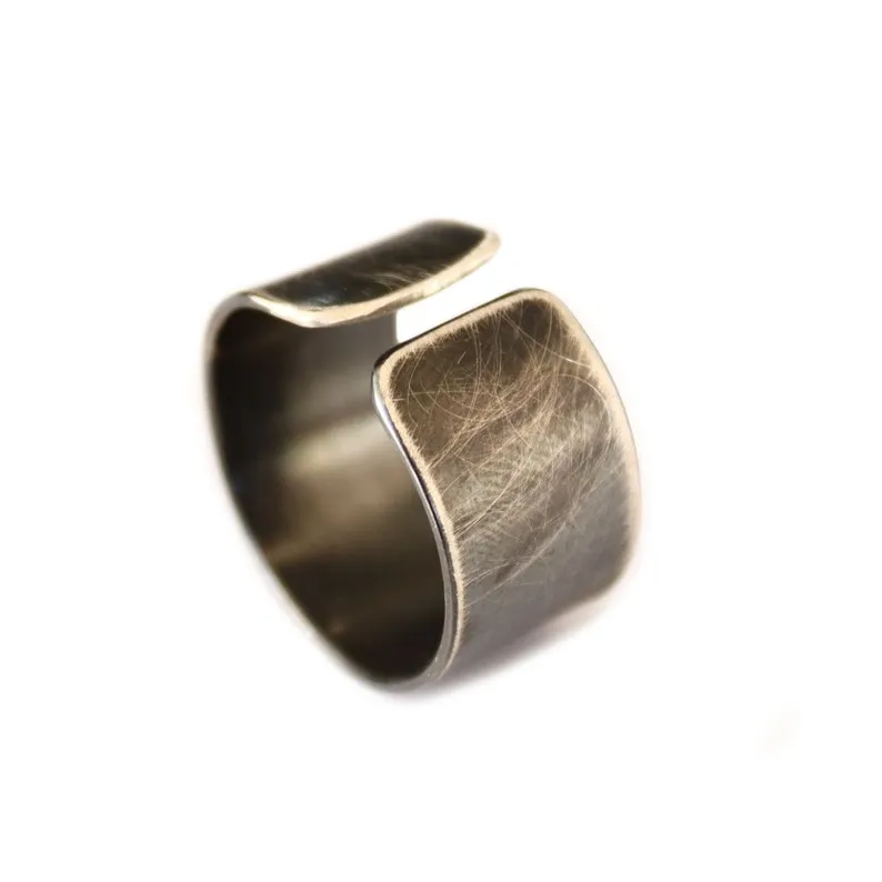 Brushed Matte Ring - Black Ring for Men