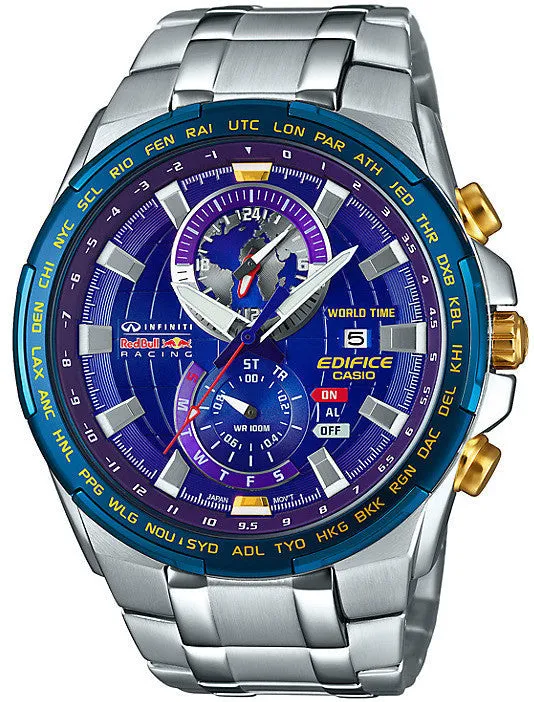 Casio Watch Edifice Alarm Chronograph Red Bull Limited Edition D