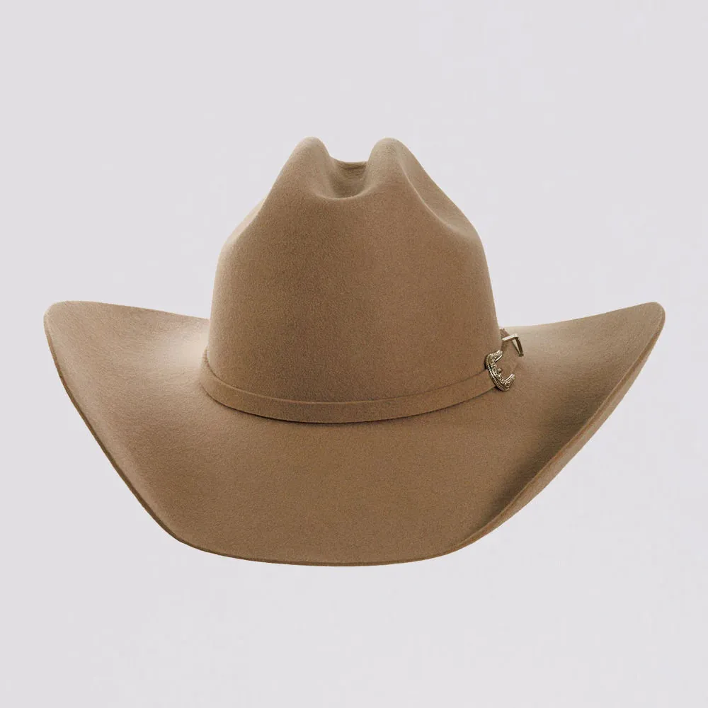 Cattleman | Womens Sand Felt Western Cowgirl Hat - Bourbon Cowgirl