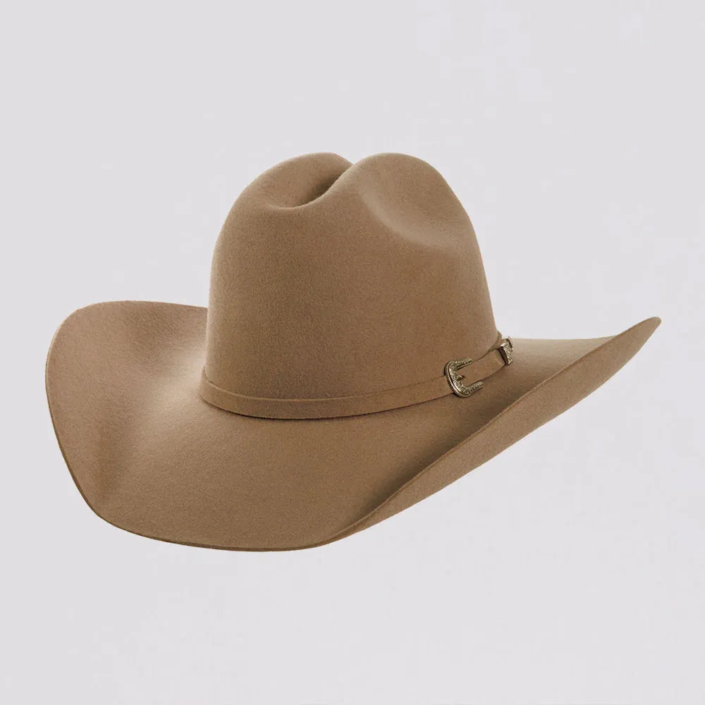 Cattleman | Womens Sand Felt Western Cowgirl Hat - Bourbon Cowgirl