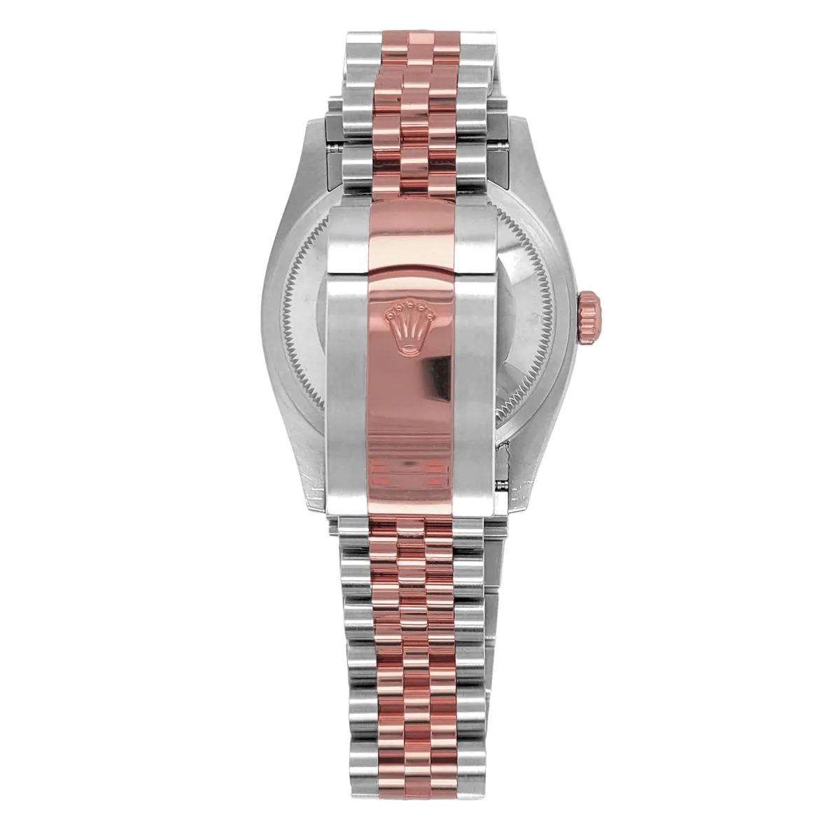 Certified Pre-Owned Rolex Two-Tone Steel & 18K Everose Gold Oyster Perpetual Datejust with 36X36 MM Grey Round Dial. 126231