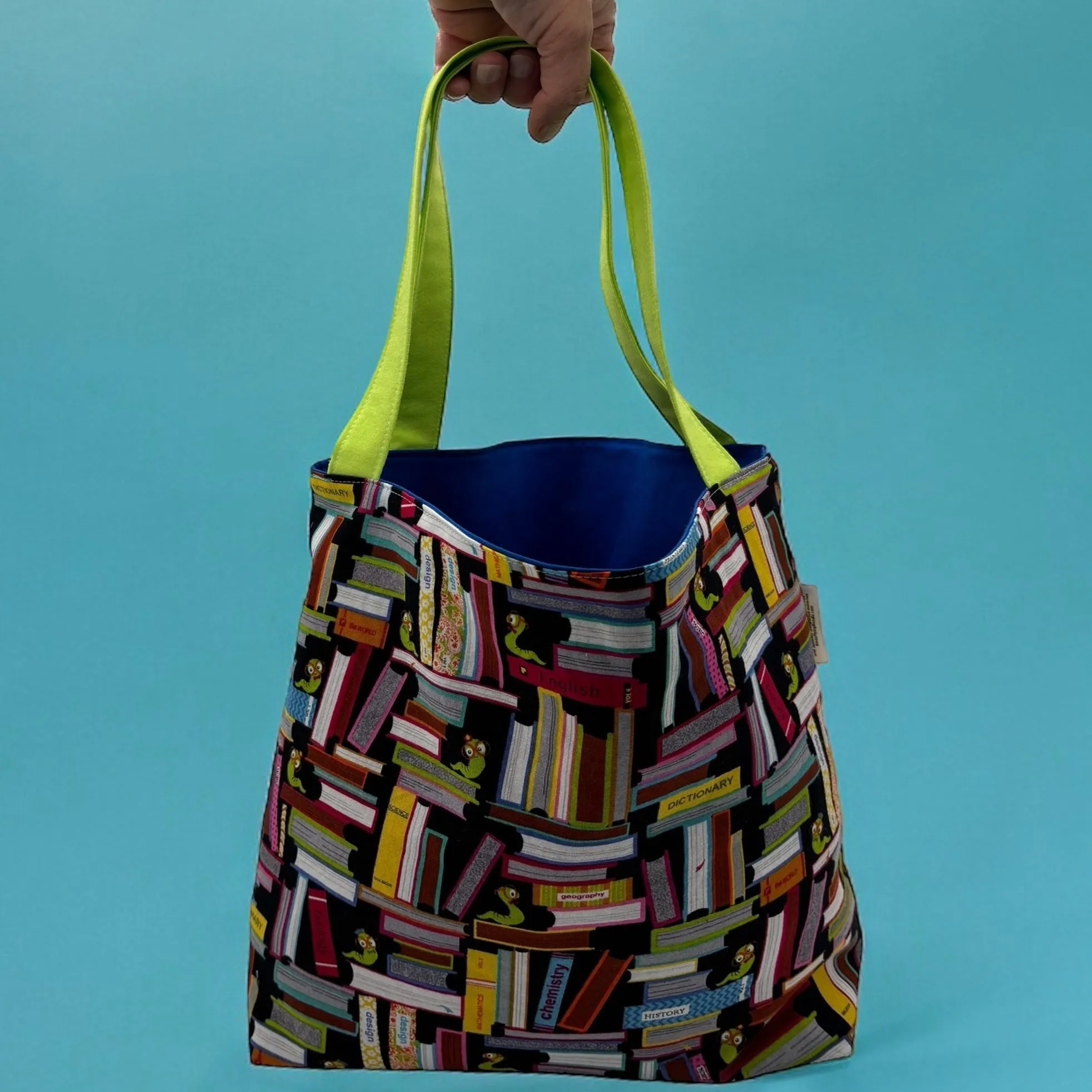 Children's Library Sized Reversible Tote Dogs in Halloween Costumes