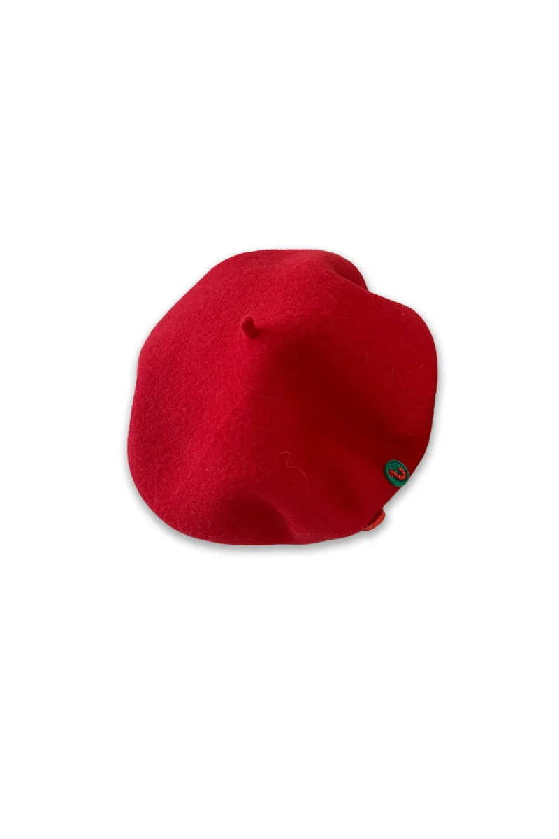 Christmas 100 Wool French Beret Hat